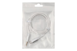 Аудіоперехідник Type-C-Jack чорний 3,5мм 1м Хоко.