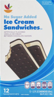 Ahold Ice Cream Sandwiches No Sugar Added - 12 CT