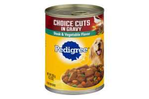 Pedigree Food For Dogs Choice Cuts In Gravy Steak & Vegetable