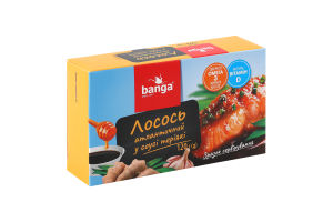 Лосось атлантичний в соусі теріякі Banga к/у 120г