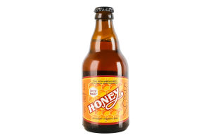 Пиво 0.33л 5.8% светлое нефильтрованное неосветленное непастеризованное Honey Saga бут