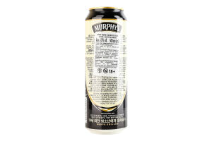 Пиво 500мл 4% темне пастеризоване Irish stout Murphy's з/б