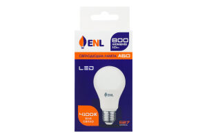 Лампа світлодіодна 10W 800lm E27 4100К A60 №А60Е2710ENLN ENL 1шт