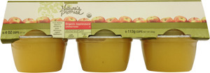 Nature's Promise Organic Applesauce Unsweetened 4 OZ Cups