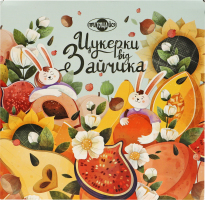 Набір цукерок глазурованих кондитерською глазур'ю Цукерки від Зайчика Пригощайся к/у 500г