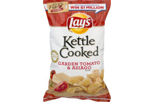 Lay's Kettle Cooked Potato Chips Garden Tomato & Asiago