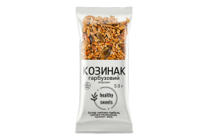 Козинак медовий Гарбузовий Healthy Sweets м/у 50г