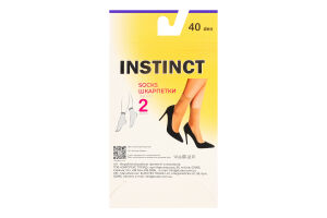 Шкарпетки жіночі Instinct Classic 40den 23-25 natural 2пари