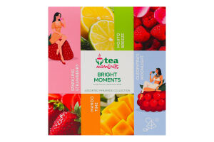 Tea Moment асорті набір зеленого чаю Bright Moments 54,4 г ( 4смаки*8 пір., 32 пір.) NEW