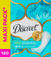 Прокладки ежедневные гигиенические ароматизированные Deo Waterlily Multiform Discreet 180шт