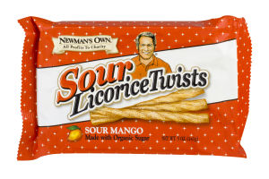 Newman's Own Sour Licorice Twists Sour Mango