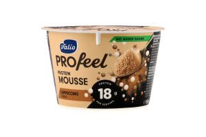 Мус протеїновий капучино безлактозний 150г стакан Valio PROfeel