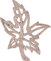 Підвіска Лист кленовий блиск 12х10см 2309-3