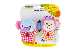 Игрушка-погремушка для детей от 4-х месяцев №8504 Wrist Rattle Baby Team 2шт