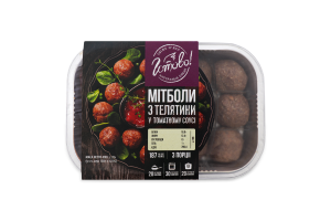 Мітболи Готово телячі у пікантному соусі 340г