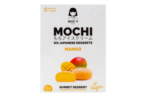 Мороженое сорбет в рисовом тесте Манго Мочи Miss Ti к/у 6х35г