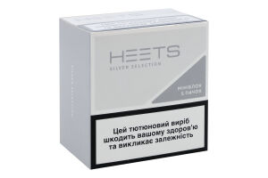 Изделие табакосодержащее для электрического нагревания с фильтром Heets Silver selection 100шт