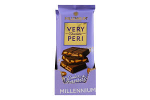 Шоколад молочний з начинкою печивом та арахісом Very Peri Millennium м/у 100г