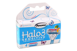 Картриджі змінні до жіночого станка для гоління Halo3 Sensitive Personna 4шт