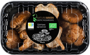 Гриби шиїтаке свіжі органічні Nature Green п/у 150г