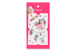 Тату Tattooshka Обійми з єдинорогом тимчасові