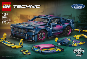 Конструктор для дітей від 10років №42236 Custom garage Ford Mustang GT Technic Lego 973ел