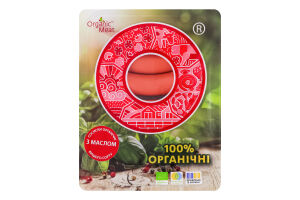 Сосиски органічні з маслом Organic Meat в/с лоток 300г