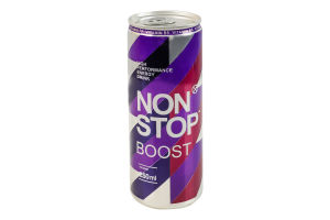 Напій енергетичний безалкогольний сильногазований Boost Non Stop з/б 250мл