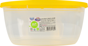 Контейнер универсальный 1.75л 198x198x85мм Круглый №3 Econom Box Ал-Пластик 1шт