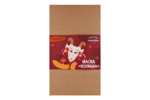 Маска карнавальна Сільпо Кізонька з помпонами