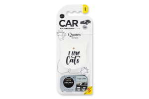Ароматизатор Aroma Car Я люблю котів білий