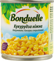 Кукуруза нежная вакуумированная стерилизованная Bonduelle ж/б 170г