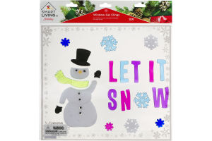 Smart Living Holiday Window Gel Clings