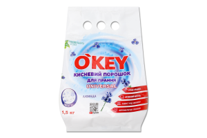 Порошок O'Key 1,5 кг кисневий Лаванда