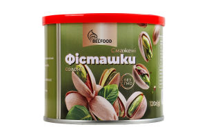 Фисташки жареные соленые BelFood ж/б 120г