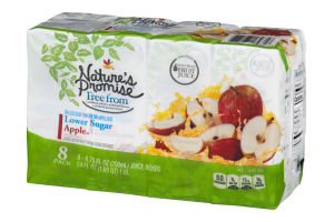 Nature's Promise Lower Sugar Juice Boxes Apple - 8 CT