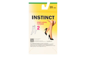Получулки женские Instinct Classic 20den 23-25 nero 2пары