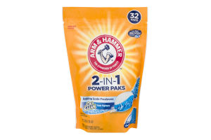 Arm & Hammer 2-In-1 Power Packs Oxi Clean Baking Soda Freshness - 32 CT