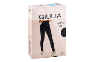 Легинсы женские из микрофибры Giulia Leggings rib L/XL sky blue