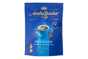 Кава натуральна розчинна сублімована Premium Ambassador д/п 170г