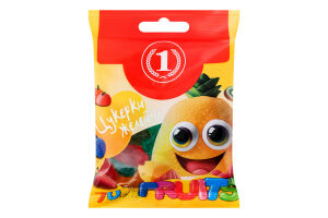 Цукерки желейні Fruits ТМ "1" м/у 70г