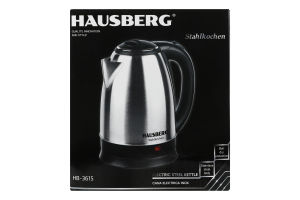 Електрочайник нержавіюча сталь 1.8л №HB-3615 Hausberg 1шт