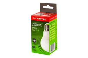 Лампа LED з датчиком руху A60 12W E27 Euroelectric
