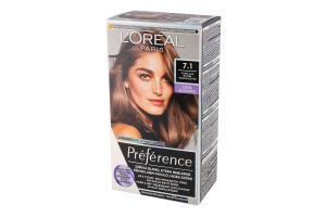 Фарба для волосся Preference №7.1 L'Oreal Paris 1шт