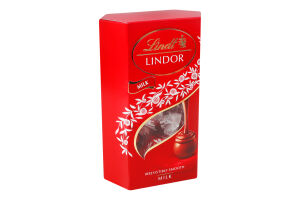 Конфеты из молочного шоколада с начинкой Lindor Lindt к/у 137г