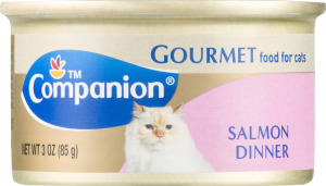 Companion Gourmet Food for Cats Salmon Dinner 3 OZ
