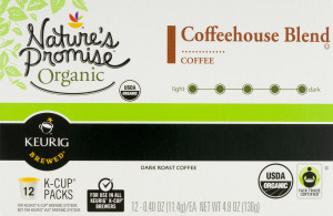 Nature's Promise Organic K-Cup Coffee Packs Coffeehouse Blend - 12 PK