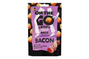 Кульки сирні хрусткі зі смаком бекону On The Go д/п 30г