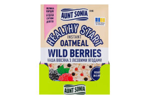 Каша овсяная мгновенного приготовления с лесными ягодами Healthy start Aunt Sonia м/у 55г