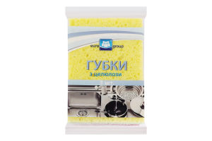 Губка целюлозна Еврогруп 3 шт